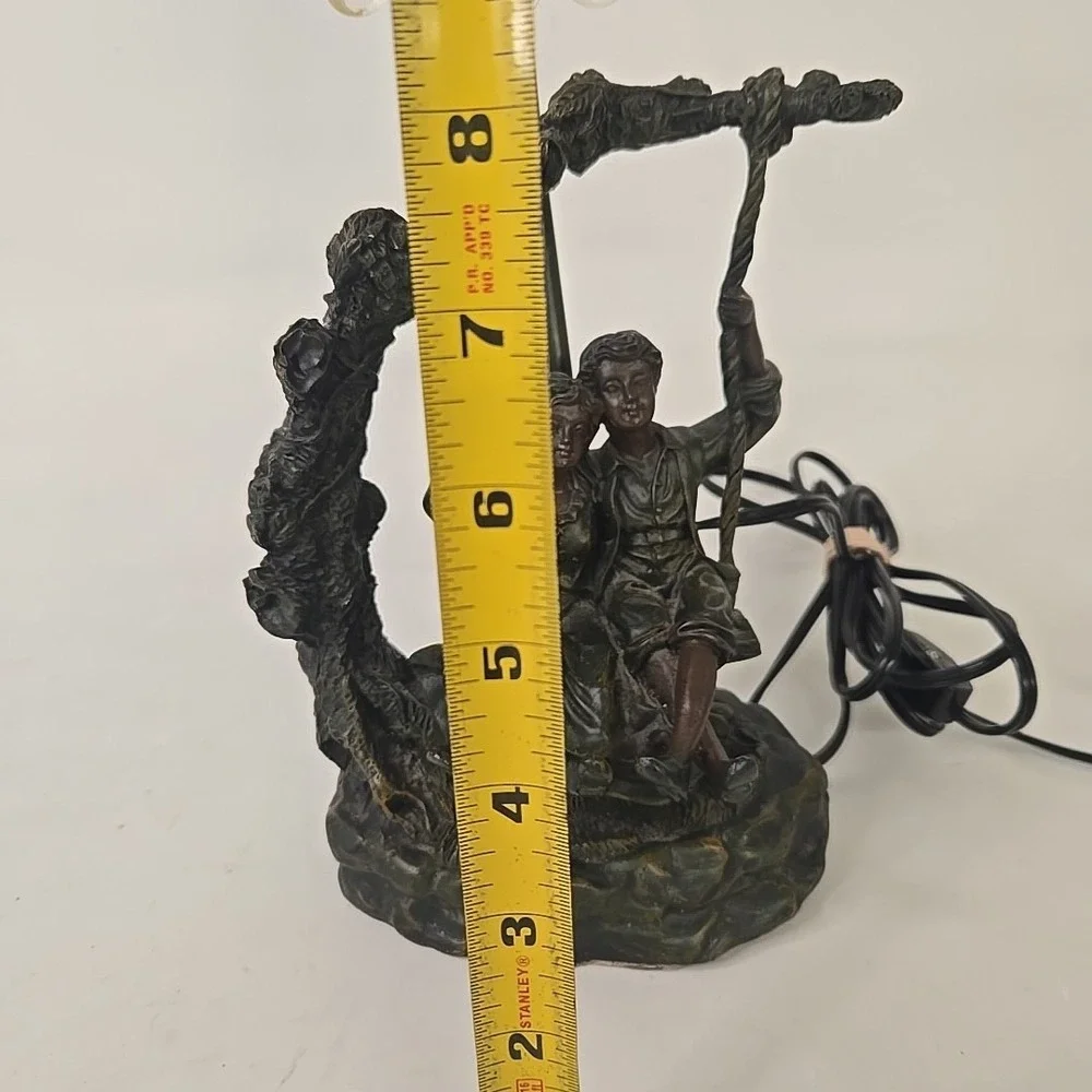 Young Lovers On A Swing‎ Sculpted Table Lamp